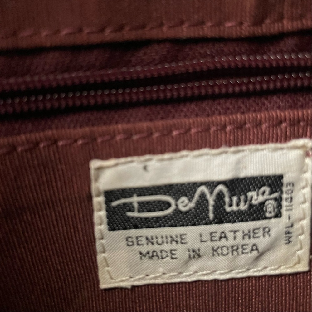 DeNura Vintage small Red Crossbody leather bag - Picture 7 of 11
